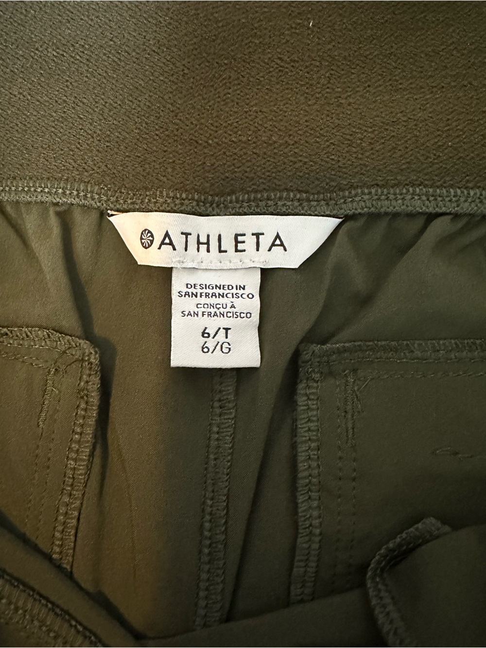 Athleta Brooklyn Heights Pleated Wide Leg Pant Size 6 T NWT - Picture 4 of 4